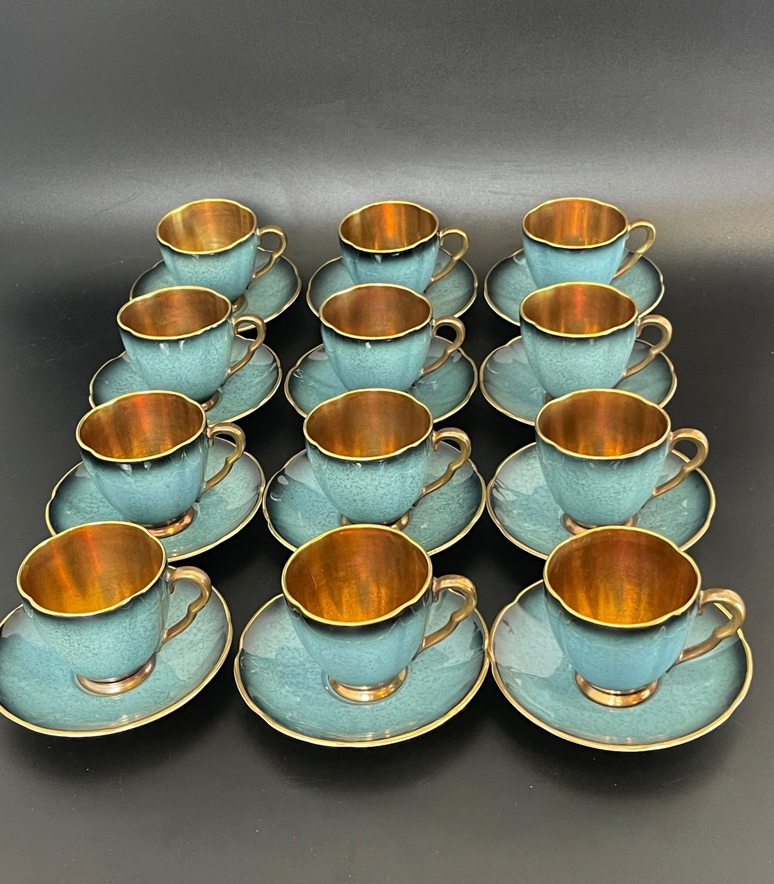 Carlton Ware Porcellana 12 tazze anno 1930